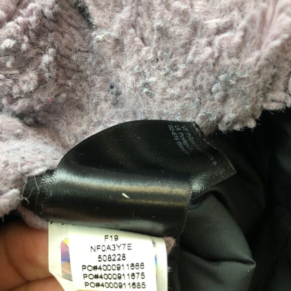 The North Face NF0A3Y7E Reversible Mossbud Swirl Jacket Girls XL Black Purple - Picture 14 of 16
